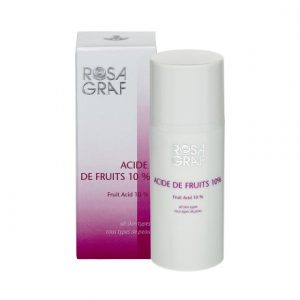 Acide de Fruits 10% | Gentle exfoliation of the top layer of the skin, helps to smooth lines and reduce wrinkles, brings new skin to the surface, tones and gives uniform color to the skin